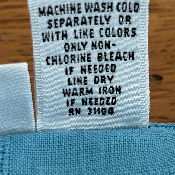 Madison Studio Linen Sleeveless Top Blue Size L - Picture 11 of 11